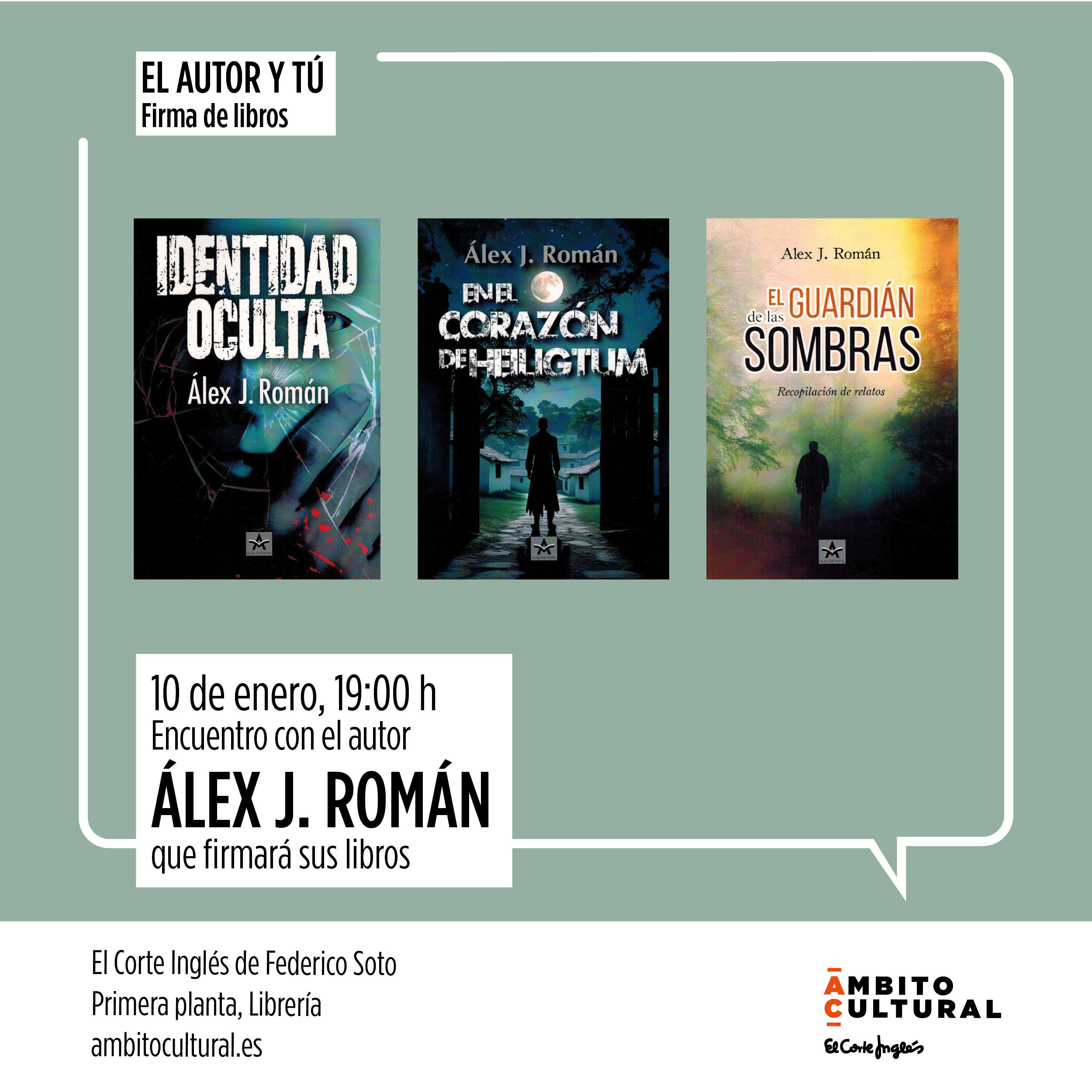 "AUTOR Y TÚ" Encuentro con Álex J. Román